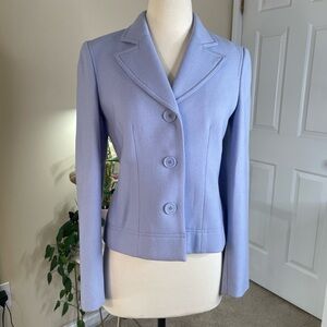 Ann Taylor Loft Baby Blue Tailored Blazer Size 2